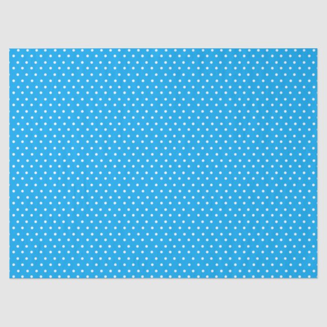 Blue Polka Dot Seidenpapier (Vorderseite)