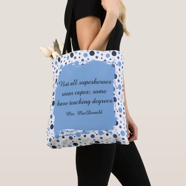 Blue Polka dot teacher appreciation gift (Von Nahem)