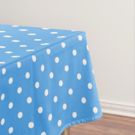 Blue Polka Dot Tischdecke