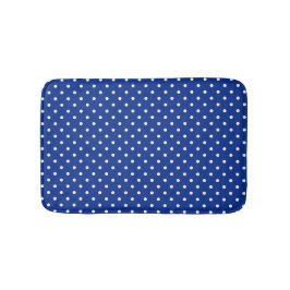 Blue Polka Dots Bath Mat Badematte