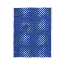 Blue Polka Dots Fleece Blanket