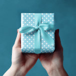 Blue Polka Dots Geschenkpapier<br><div class="desc">Blaues Polka-Dot-Packpapier</div>