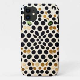 Blue Polka Dots: Gold und Smaragde Akzente Case-Mate iPhone Hülle