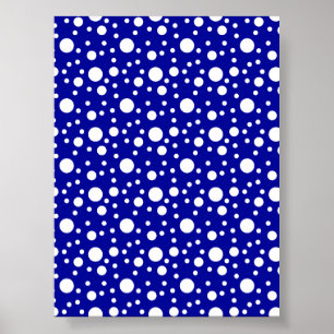 Blue Polka Dots herunterladen Poster