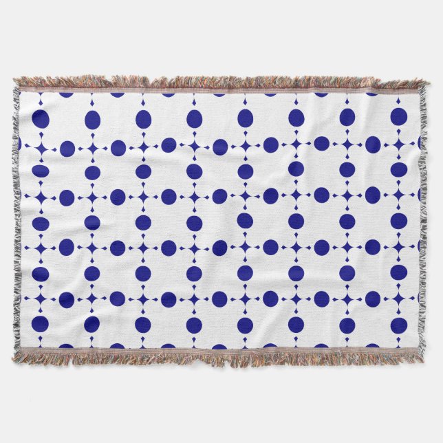 Blue Polka Dots, Polka Dot Pattern, Dots Decke (Vorderseite)