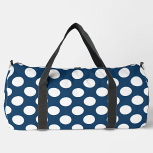 Blue Polka Dots, Polka Dot Pattern, Dots Duffle Bag