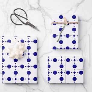 Blue Polka Dots, Polka Dot Pattern, Dots Geschenkpapier Set