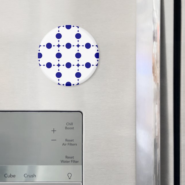 Blue Polka Dots, Polka Dot Pattern, Dots Magnet (In Situ (Kühlschrank))
