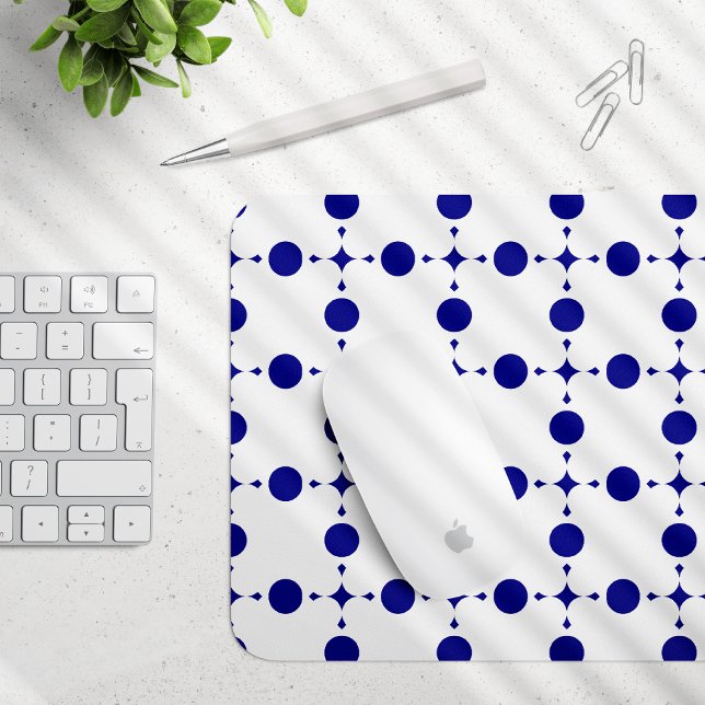 Blue Polka Dots, Polka Dot Pattern, Dots Mousepad (Von Creator hochgeladen)