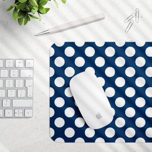 Blue Polka Dots, Polka Dot Pattern, Dots Mousepad