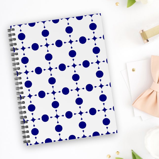 Blue Polka Dots, Polka Dot Pattern, Dots Notizblock (Von Creator hochgeladen)