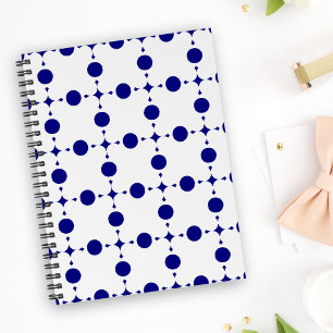 Blue Polka Dots, Polka Dot Pattern, Dots Notizbuch