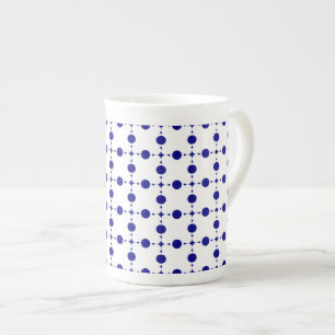 Blue Polka Dots, Polka Dot Pattern, Dots Prozellantasse