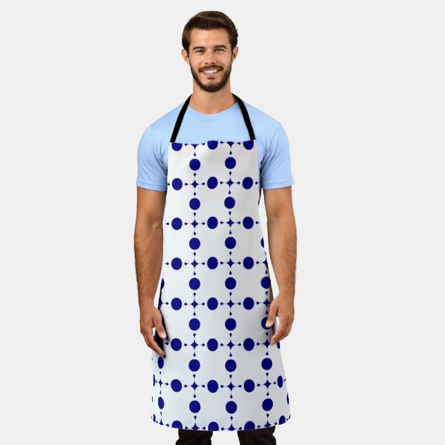 Blue Polka Dots, Polka Dot Pattern, Dots Schürze (Getragen)