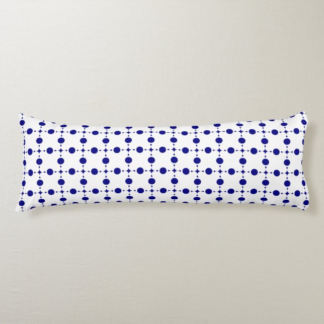 Blue Polka Dots, Polka Dot Pattern, Dots Seitenschläferkissen (Vorderseite)
