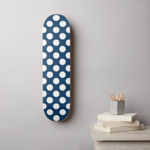 Blue Polka Dots, Polka Dot Pattern, Dots Skateboard