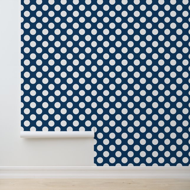 Blue Polka Dots, Polka Dot Pattern, Dots Tapete (Anwendung)