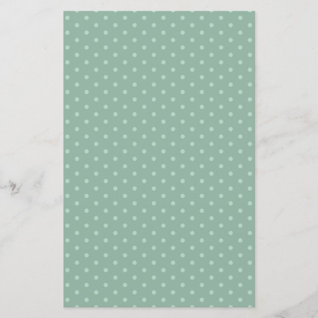 Blue Polka Dots Scrapbook Paper Sheet (Vorderseite)