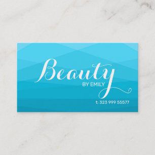 Blue Polygonal Background Visitenkarte