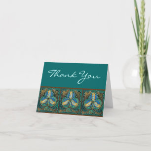Blue Pomegranite Custom Danke Cards
