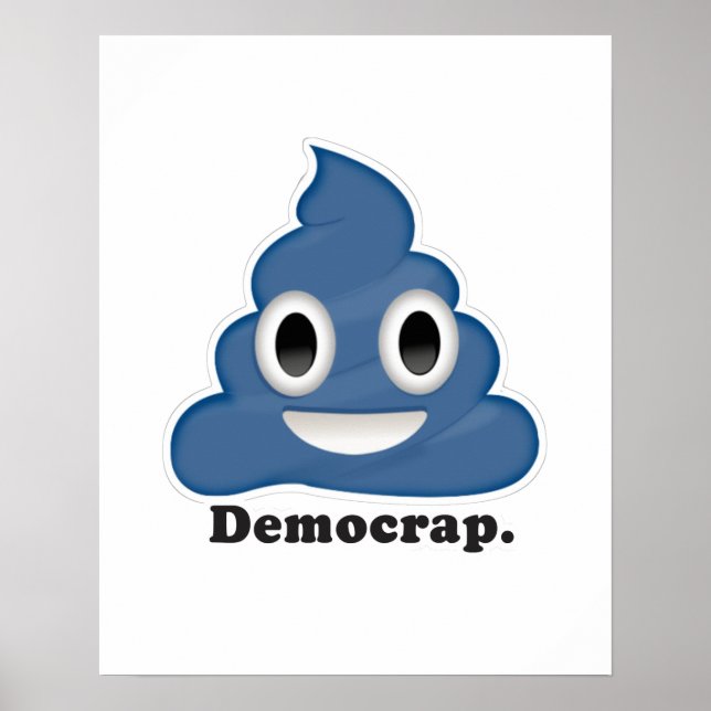 Blue Poo Democrap - Poster (Vorne)