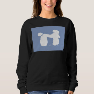 Blue Poodle Dog Tony Fernandes Sweatshirt