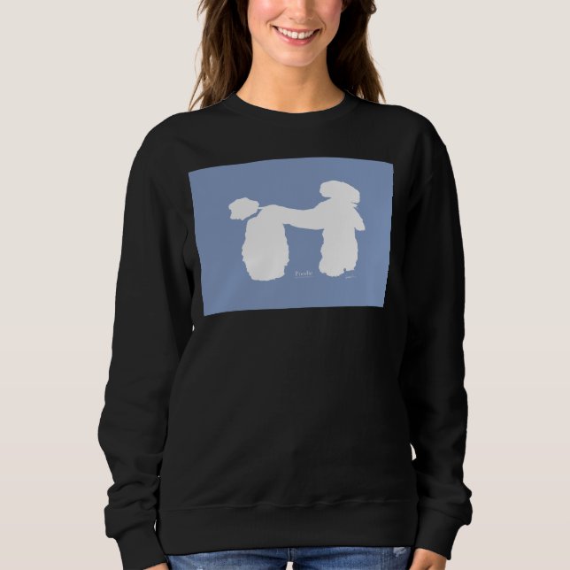 Blue Poodle Dog Tony Fernandes Sweatshirt (Vorderseite)