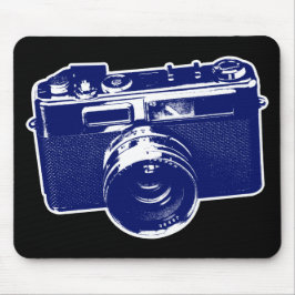Blue Pop Art Camera Mousepad