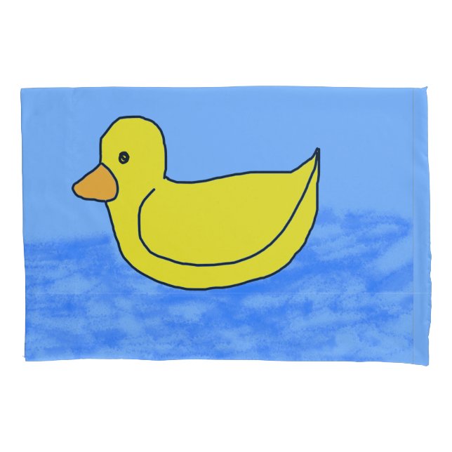 Blue Popcorn Anime Ducky Kissenbezug (Vorderseite)