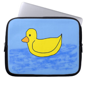 Blue Popcorn Anime Ducky Laptopschutzhülle