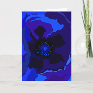 Blue Poppy Karte