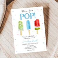 Blue Popsicle Baby Dusche