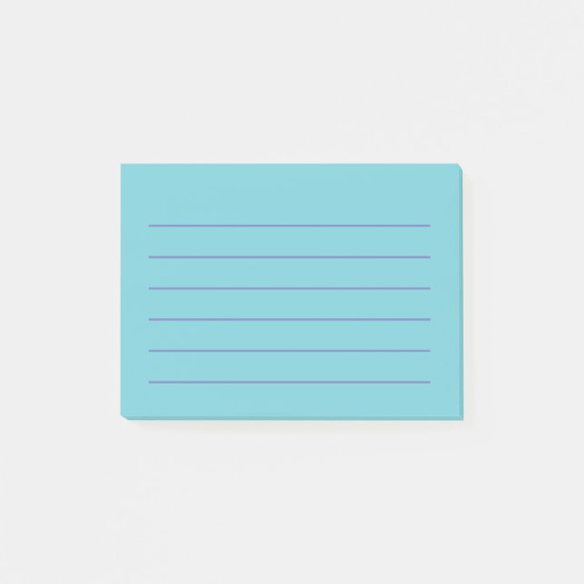 Blue Post-it® Notes 4" x 3" Post-it Klebezettel (Vorderseite)