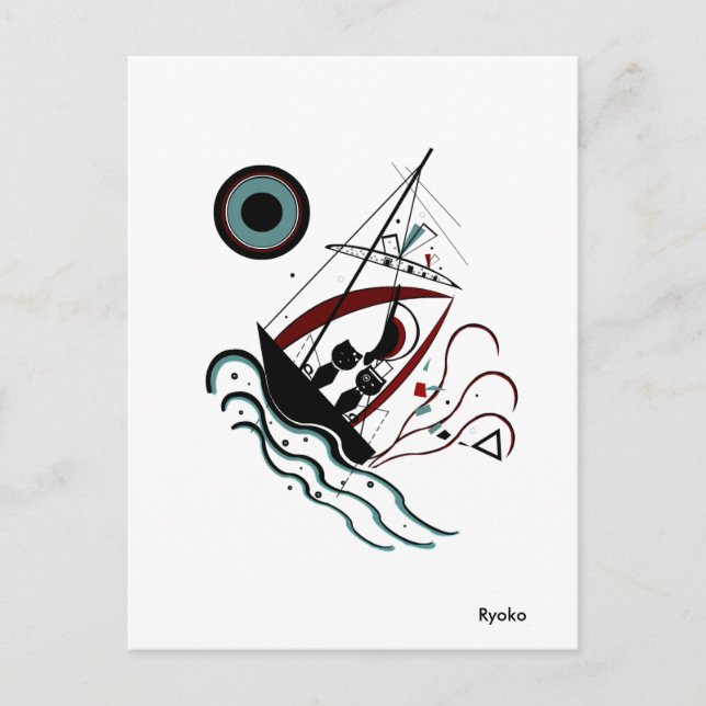 Blue Postcard Postkarte (Vorderseite)