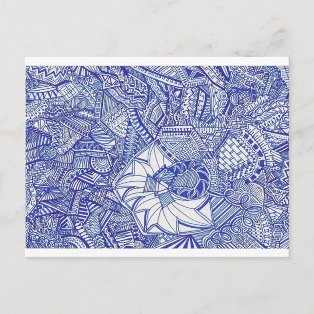 Blue Postcard Postkarte (Vorderseite)