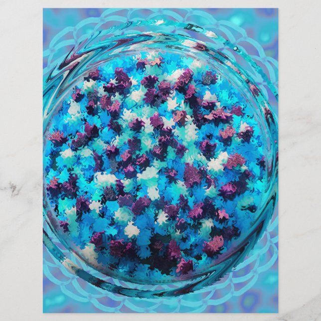 Blue Potpourri Bulk Scrapbook Paper Pages Flyer (Vorne)