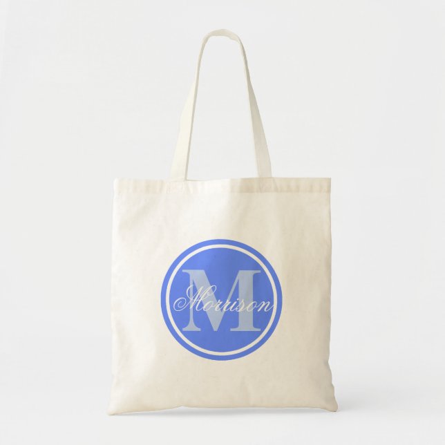 Blue Prestige Monogramm Tragetasche (Vorne)