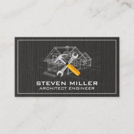 Blue PrinPrint | Architekt | Bauwerkzeuge Visitenkarte