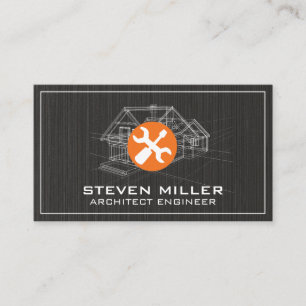 Blue PrinPrint   Architekt   Handwerkzeuge Visitenkarte