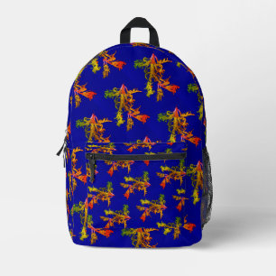 Blue Print Cut Nähtasche Bedruckter Rucksack
