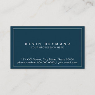 Blue Prof-Visitenkarte nur auf der Vorderseite ged Visitenkarte