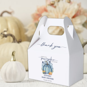 Blue Pumpkin auf dem Weg Fall Boy Baby Dusche Geschenkschachtel