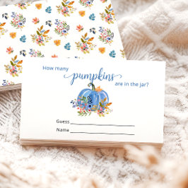 Blue Pumpkin Autumn Wie viele Pumpkins Begleitkarte