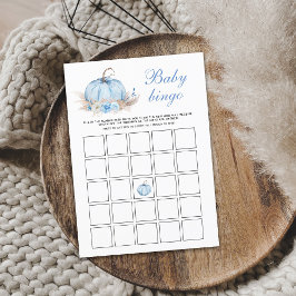 Blue Pumpkin Baby Bingo Game Card Begleitkarte