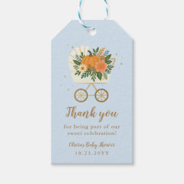 Blue Pumpkin Baby Dusche Danke Geschenkanhänger