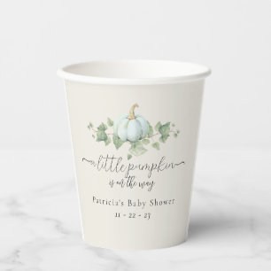 Blue Pumpkin Baby Dusche Party Decoder Papiertüche Pappbecher