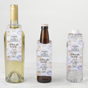 Blue Pumpkin Baby Dusche Pop It Flaschenanhänger