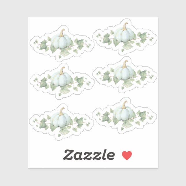 Blue Pumpkin Baby Duwer Party Decke Sticker Sheet (Blatt)