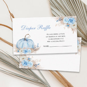 Blue Pumpkin Baby Duwer Windelwanne Einsteckkarte Begleitkarte