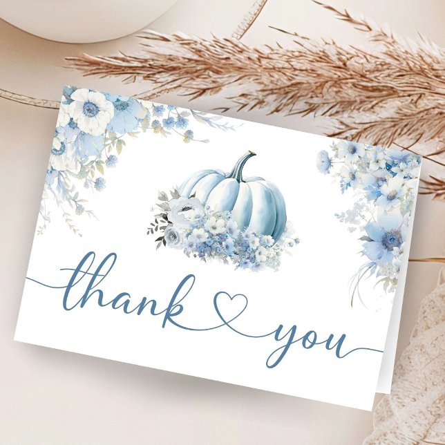 Blue Pumpkin Baby Shower Fall geklappt Danke (Von Creator hochgeladen)